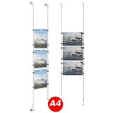 POSTER HOLDER CABLE DISPLAY  A4 KIT(ex Vat)