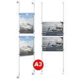 POSTER HOLDER CABLE DISPLAY A3 KIT(ex Vat)
